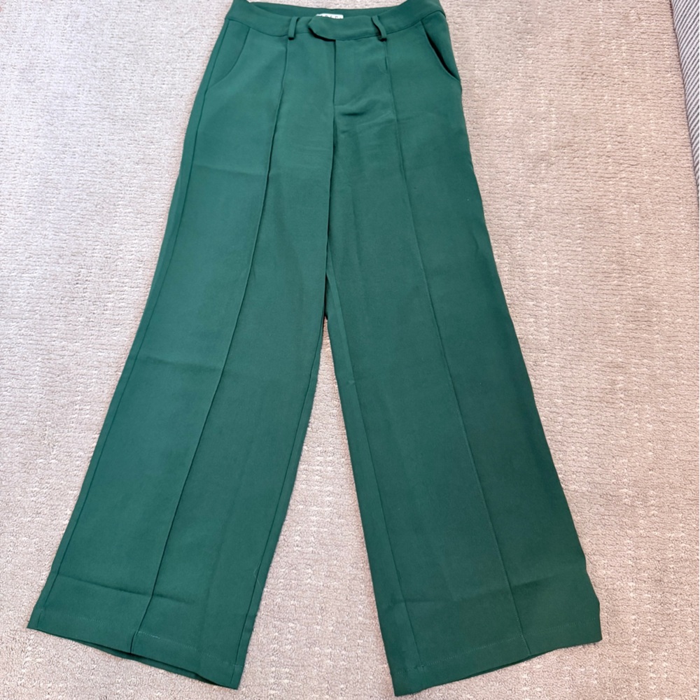 TCEC Forest Green Wide Leg Women's Pants